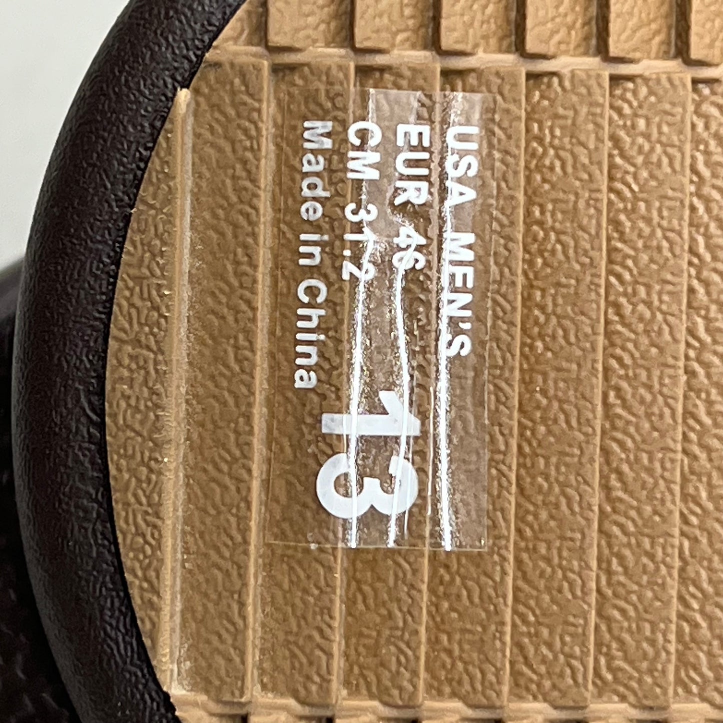 COBIAN Compass Synthetic Leather Strap Men's Sz 13, EU 46 Chocolate COM25-201-13