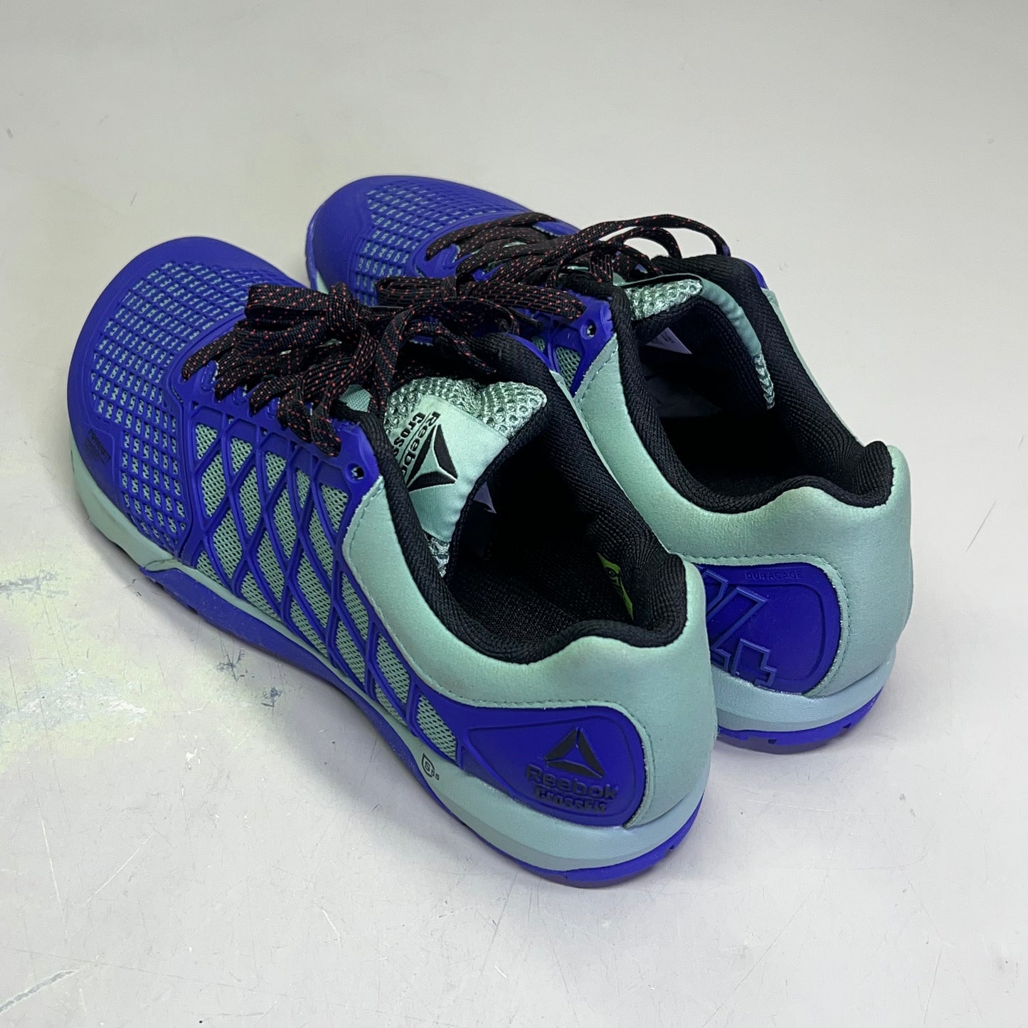 REEBOK Athletic Training Shoes Crossfit CF74 Duracage Women's Sz 7 Purple/Teal