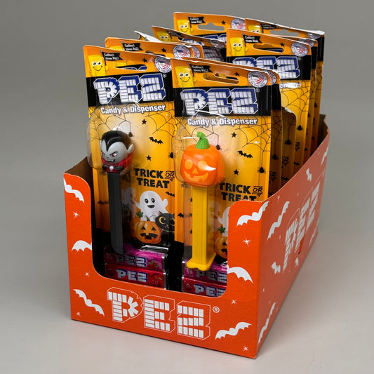 PEZ (12 PACK) Assorted Characters Candy Dispensers Halloween BB 08/28 Like New