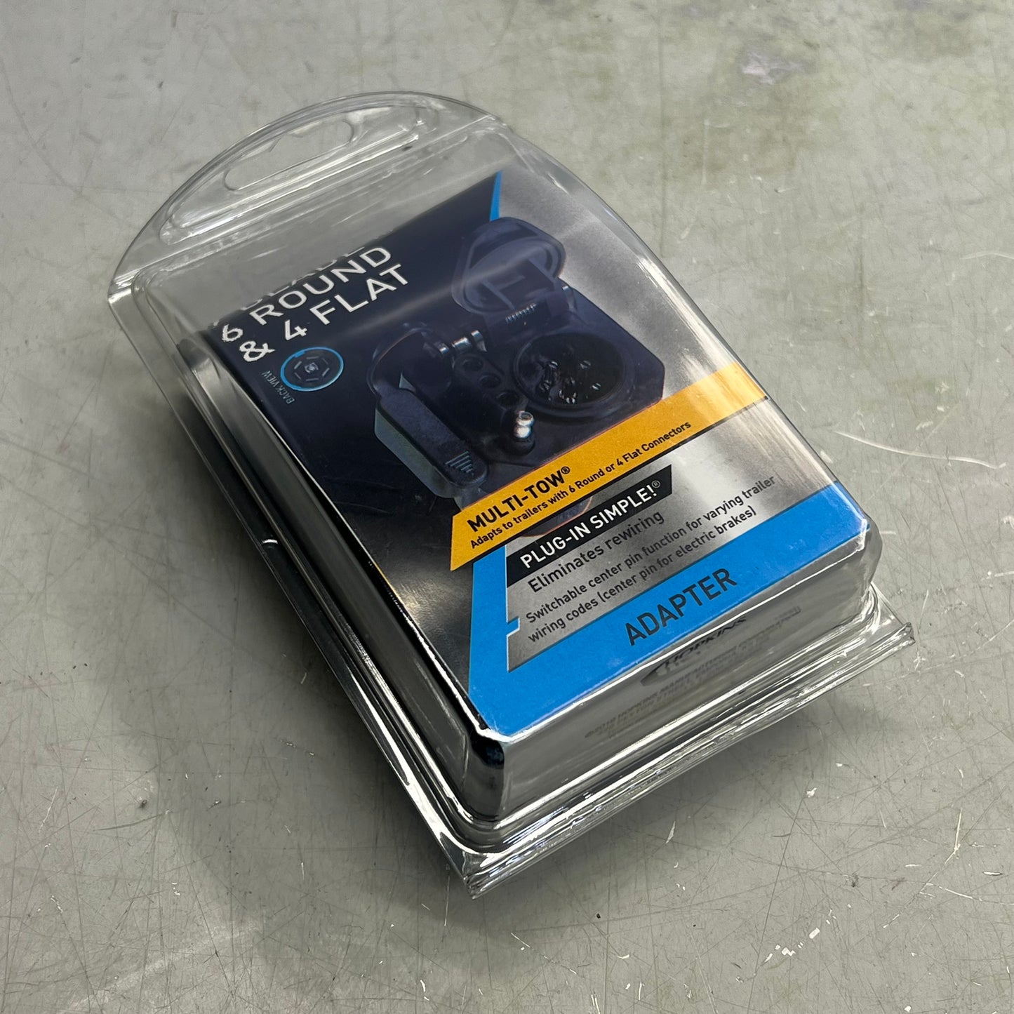 HOPKINS Multi-tow 7 Blade To 6 Round & 4 Flat Adapter (CP Electric Brake) 47575