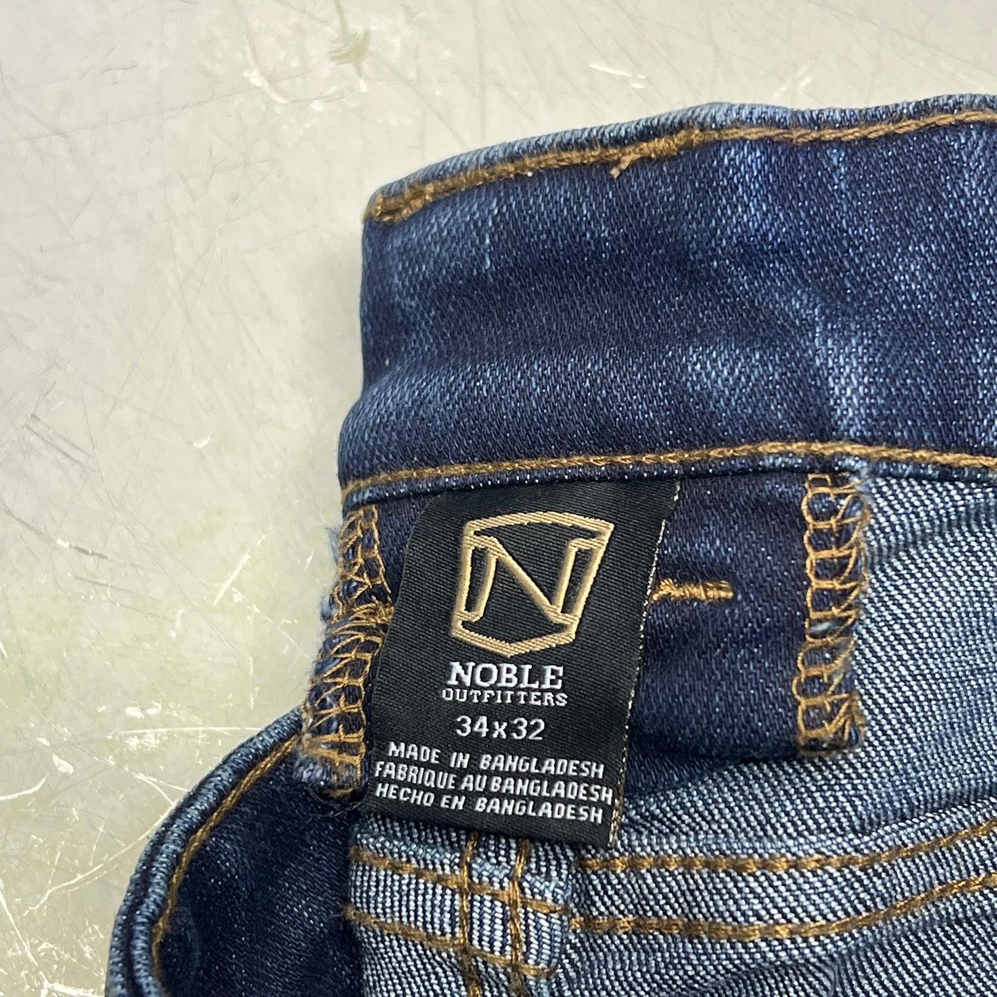 NOBLE OUTFITTERS Flex Denim 5-Pocket Work Pant Men's Sz 34x32 Indigo 18458