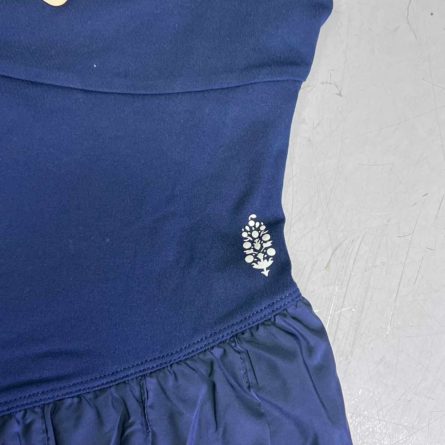 FREE PEOPLE Swing of Things Skortsie Women's Sz M Navy/White Combo 958094