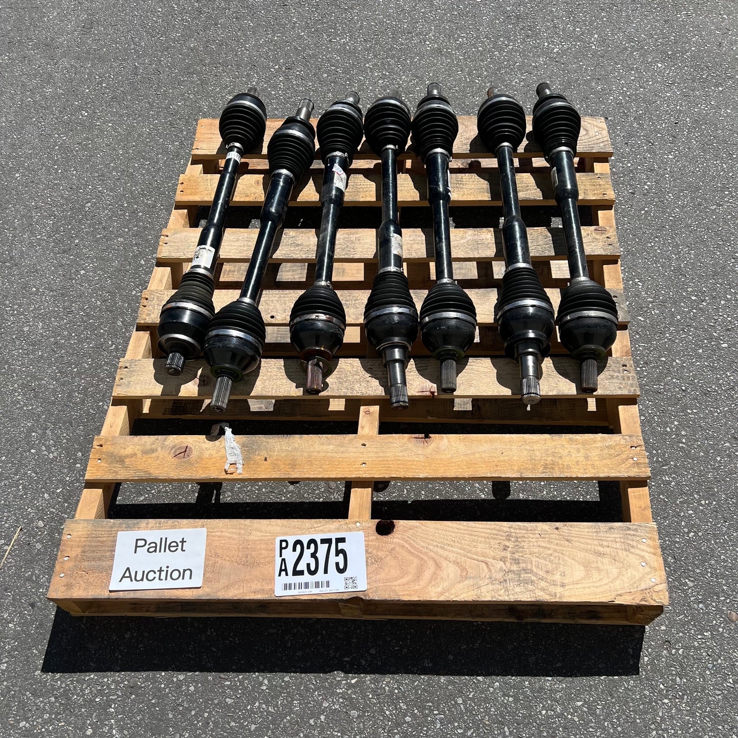 ZA@ Pallet of RIVIAN Assorted Drive Shafts W/ Different Conditions  (AS-IS)