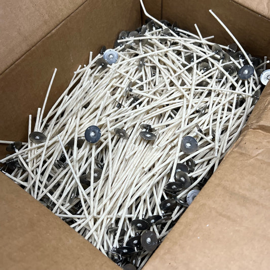 CANDLE SCIENCE (1000 PACK) ECO Pretabbed Wick 6" Length 20x6mm Tab Natural