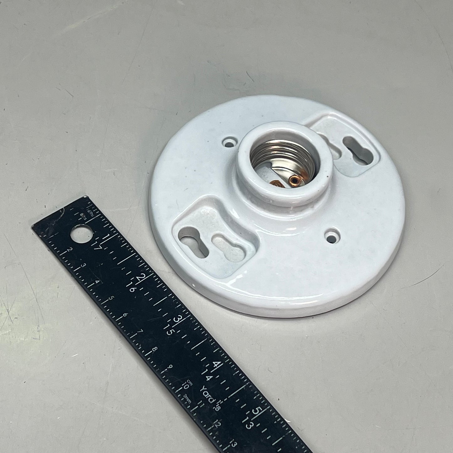 ZA@ EPCO (3 PACK) Energy Solutions Lampholder Porcelain Lamp Holder Medium Base White 16500