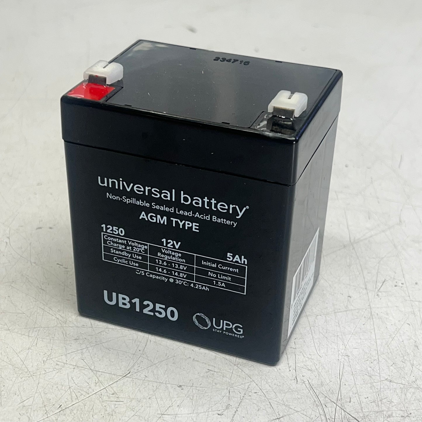 ZA@ UPG Sealed Lead Acid Battery Spill-proof & Regulated Valve 12V-5AH UB1250