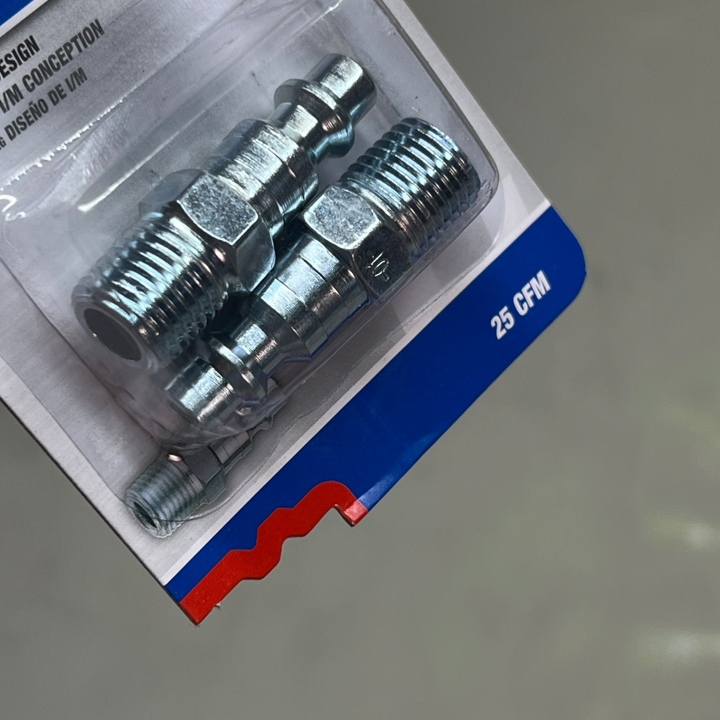 TRU-FLATE (5 PACK, 2 PER PACK) Steel Plug 1/4" I/M Design X 1/4" MNPT 12-225-2