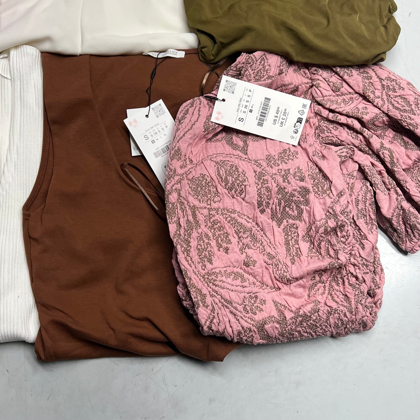 ZA@ ZARA Lot of Assorted Clothing Dresses & Blouses Women's Sz S & XS