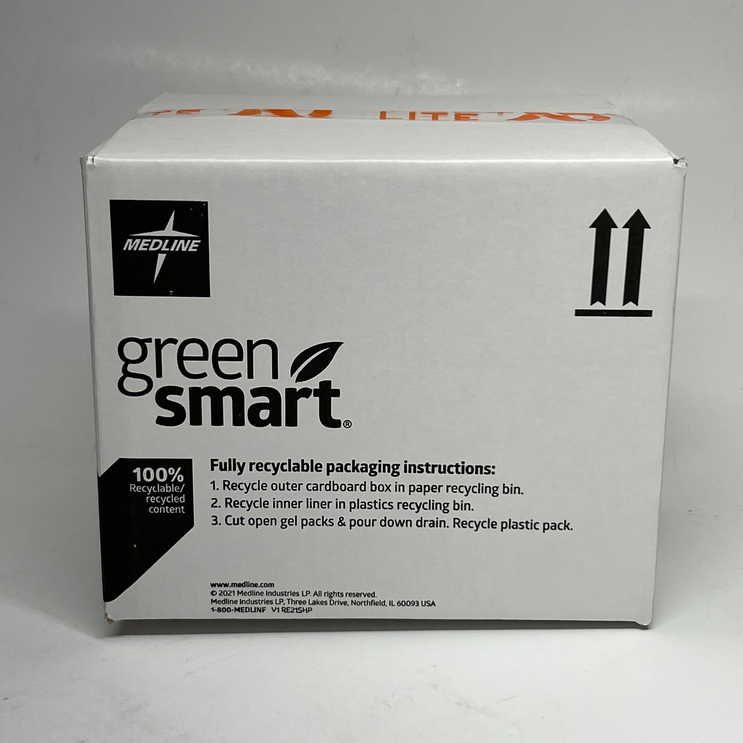 ZA@ Pallet of MEDLINE Shipping Boxes Sz 11"L x 10"W x 9.5"H