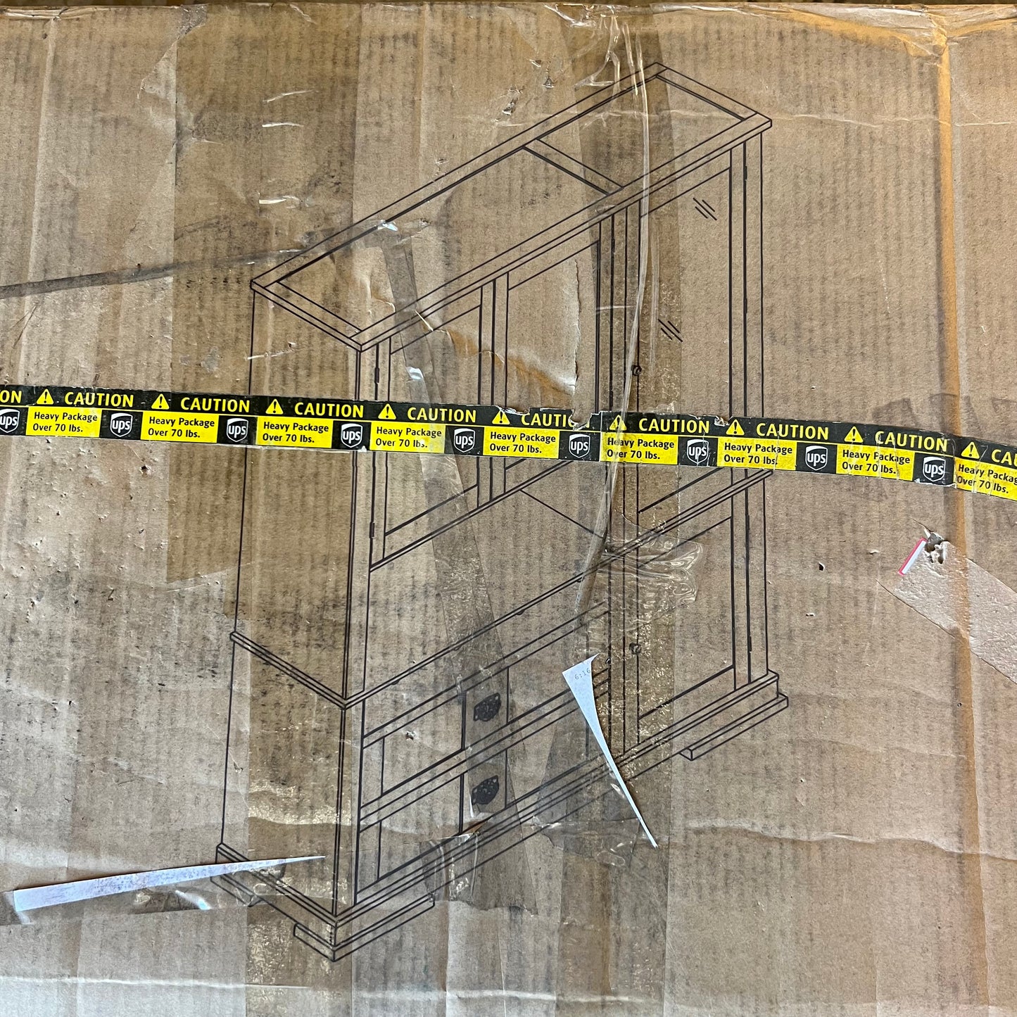 ZA@ Pallet of CADDEN BROS (2 Cabinets) Kitchen Cabinet White N717P338328K (AS-IS, Damage)