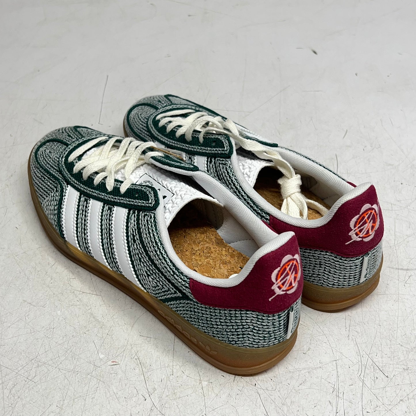 ADIDAS Originals Gazelle Indoor Sneakers W/ Bag Men's Sz 9 Dark Green IG1456
