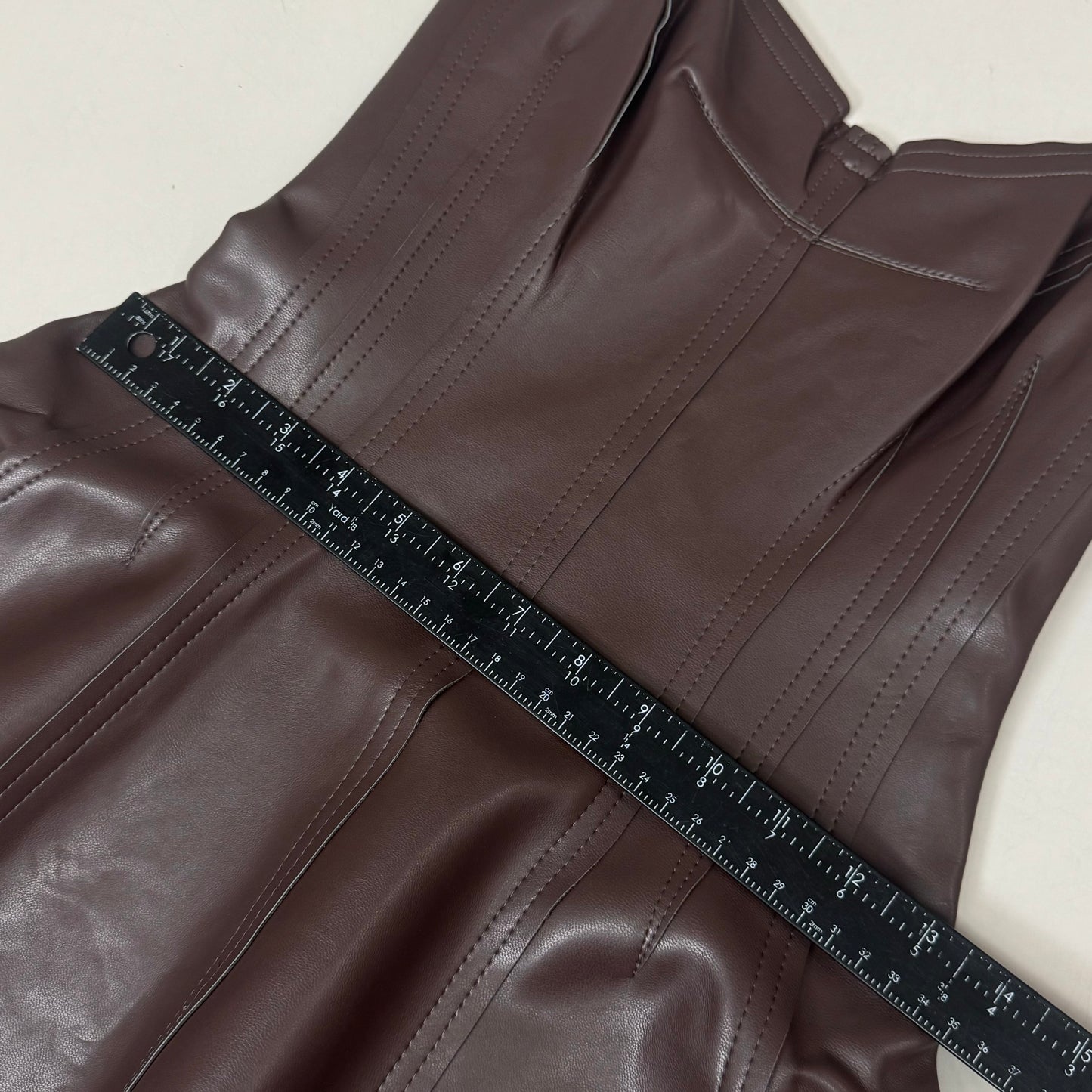 NORMA KAMALI Strapless Grace Mini Dress Unlined Women's Sz XS/34 Chocolate