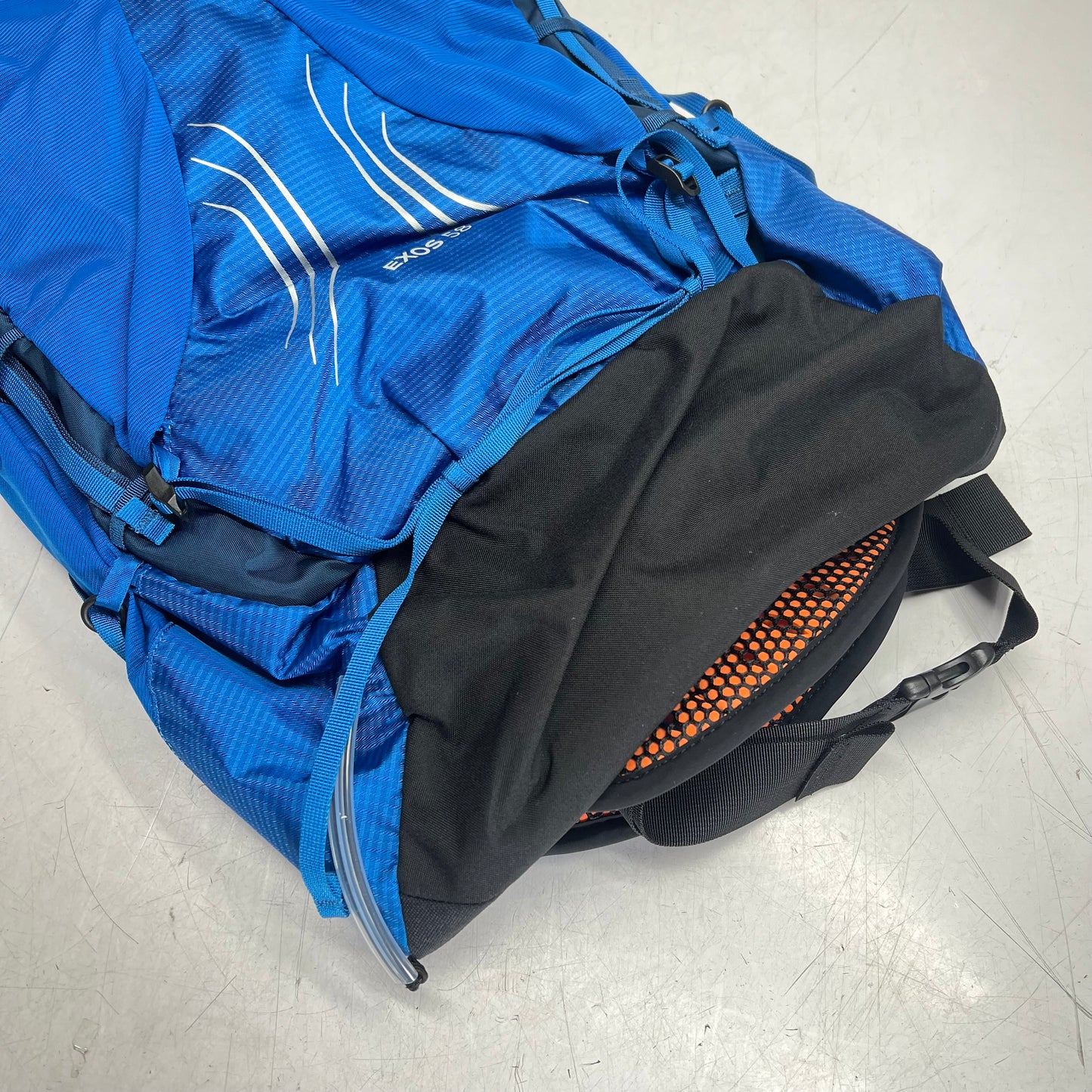 OSPREY Exos 58 Backpack Comfort Pack Men's Sz L/XL 61L Blue Ribbon 10004021