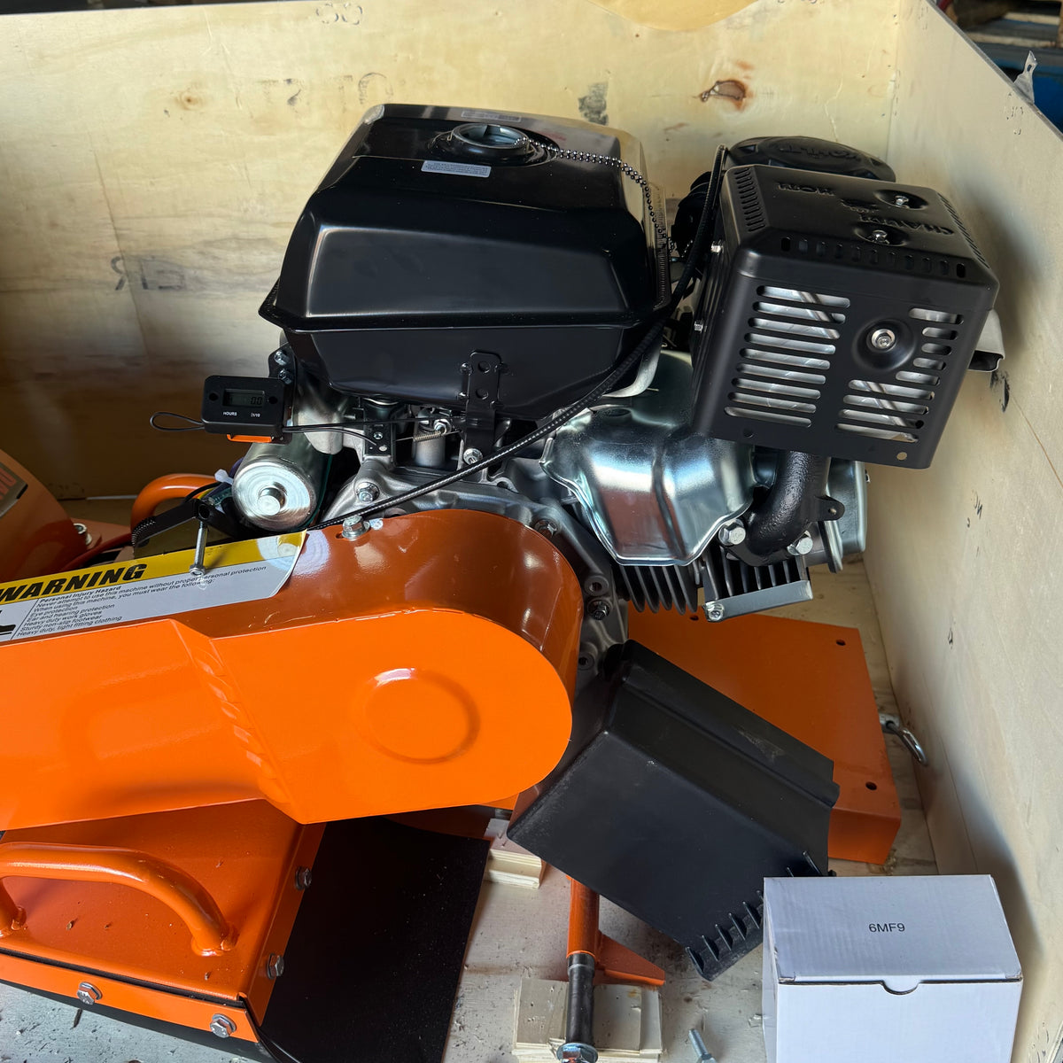 POWER KING 14HP Commercial Stump Grinder  Electric Start Green Teeth, Orange PK0803-EH