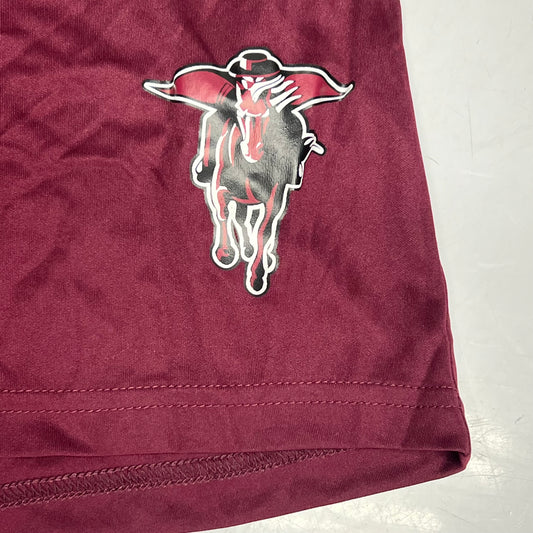 RUSSELL Dri-Power Shorts W/ Northbrook High School Raiders Logo Men's XXL Maroon