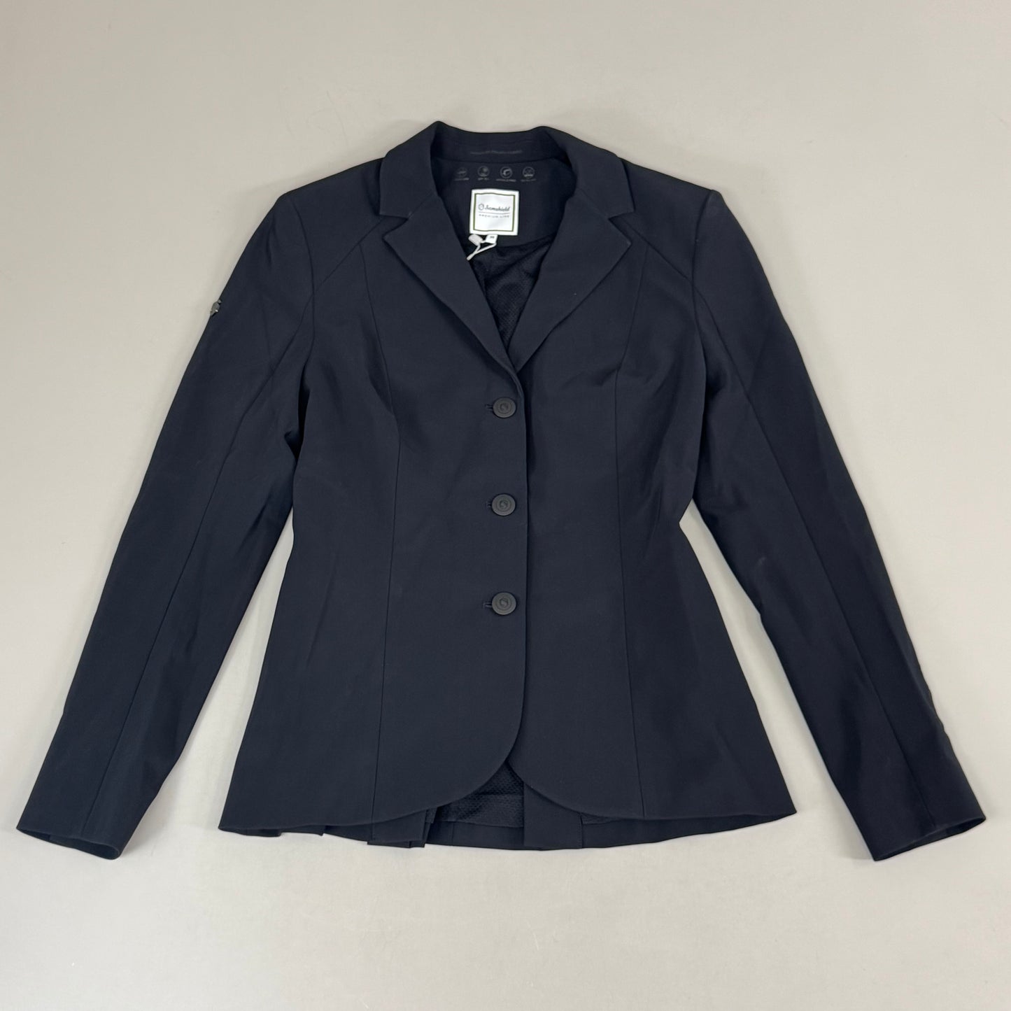SAMSHIELD Olympe 3 Equestrian Riding Women’s Jacket Sz US 6, UK 8, FR 36 Black