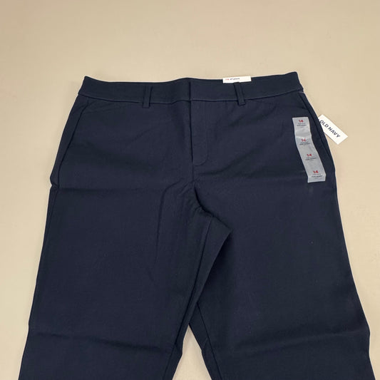 OLD NAVY High Waisted Pixie Skinny Ankle Pants Women's Sz 14 In The Navy 3139011958