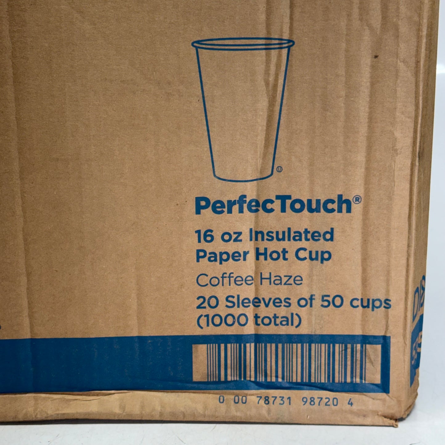 ZA@ DIXIE (1000 Cups) Perfectouch 16 Oz Insulated Paper Hot Cup 5356CD