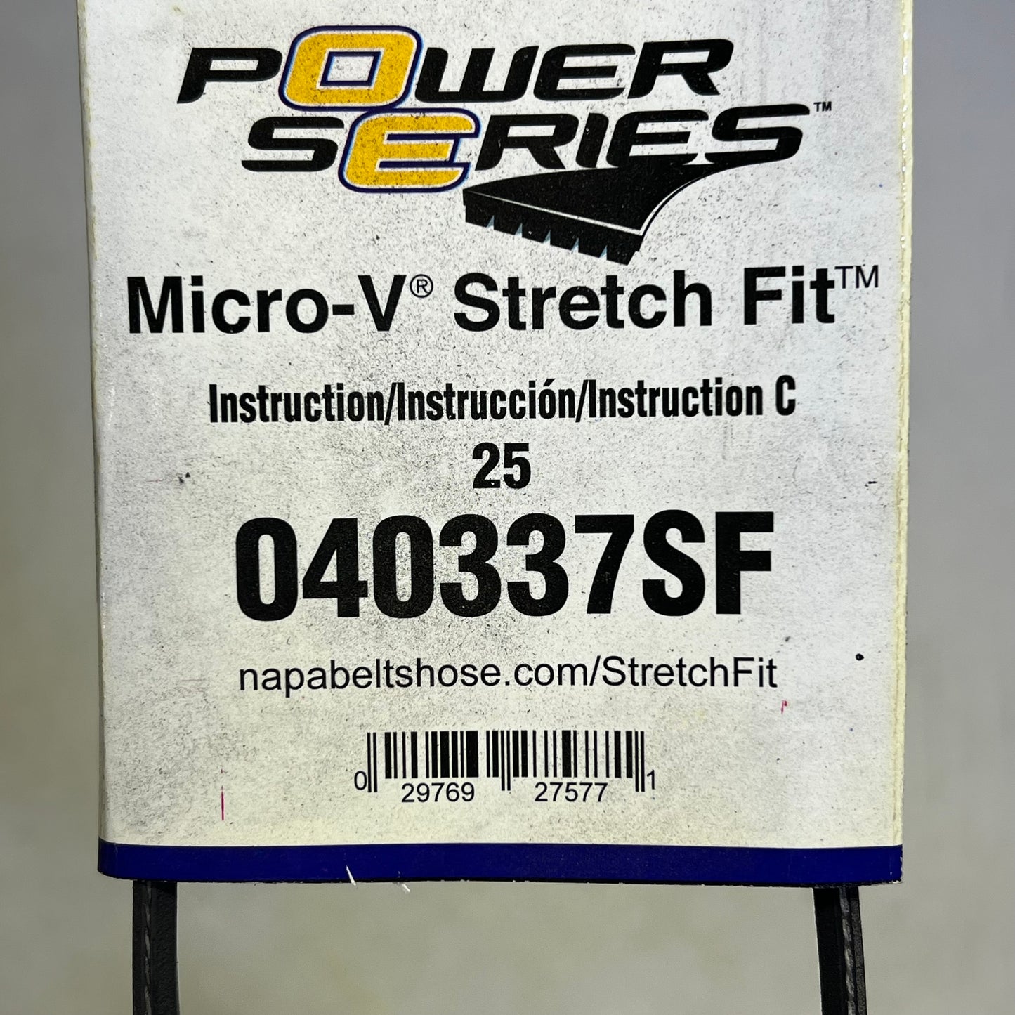 NAPA Micro-V Belt For Cadillac & Chevrolet  K04 9/16"x34 3/8" - 3mm 5040337SF