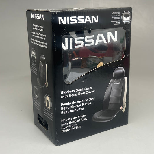 NISSAN Sideless Seat/Head Rest Cover Black