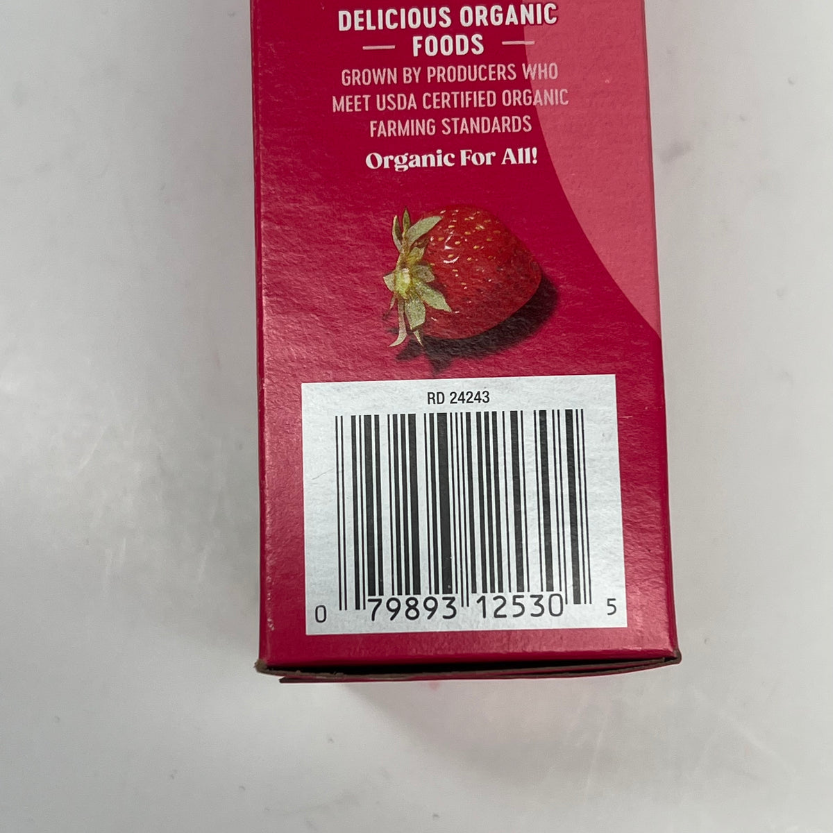 O ORGANICS (12 PACK, 10 EACH) Fruit Strips Strawberry Flavor 0.5OZ BB 02/27