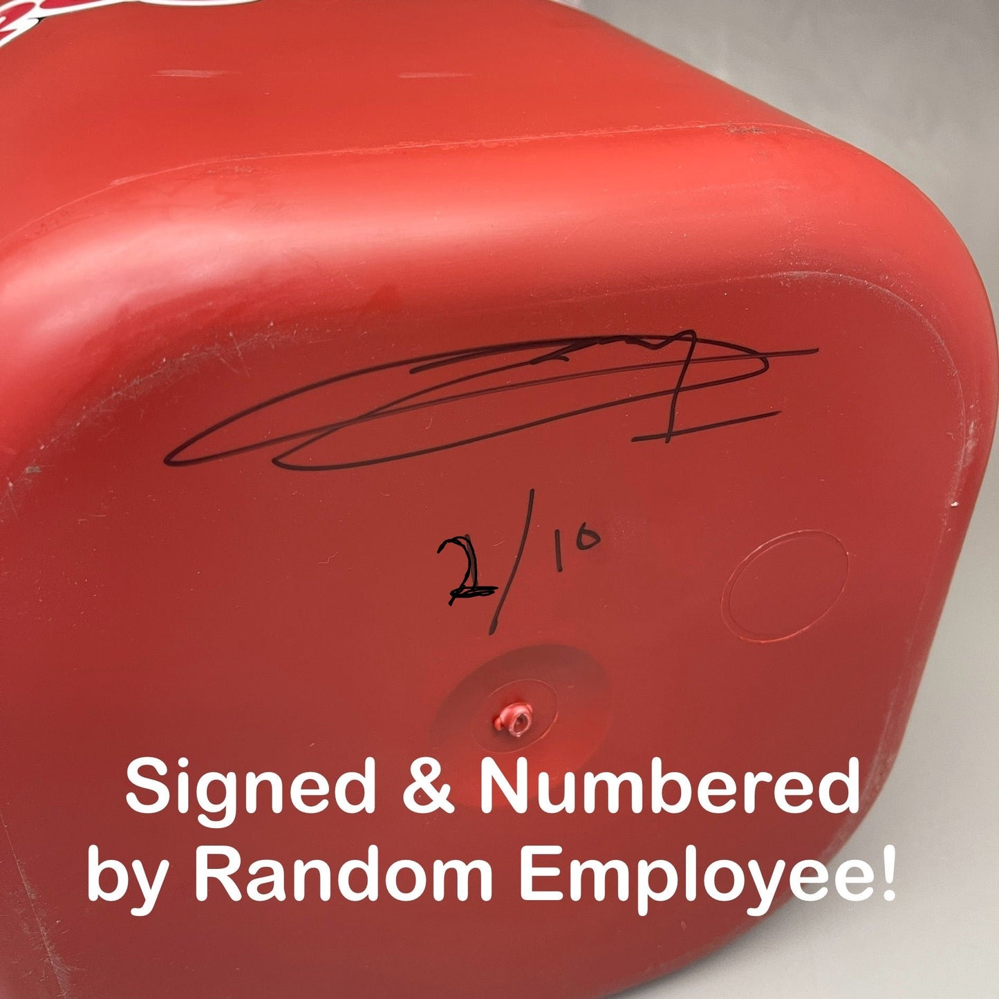 PAYWUT Limited Edition (#4 of 10) “Lil’ Trashy” Red Garbage Can (Signed & Numbered) RIDICULOUSLY RARE! (AS-IS)