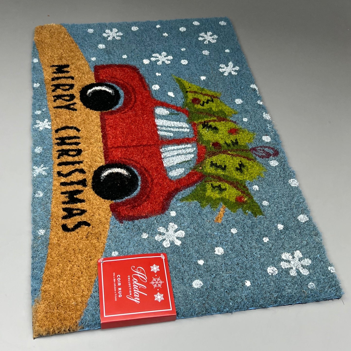 ZA@ HOLIDAY COLLECTION (6 PACK) Assorted Christmas Coir(Coconut Husk) Door Mats 17x28 D