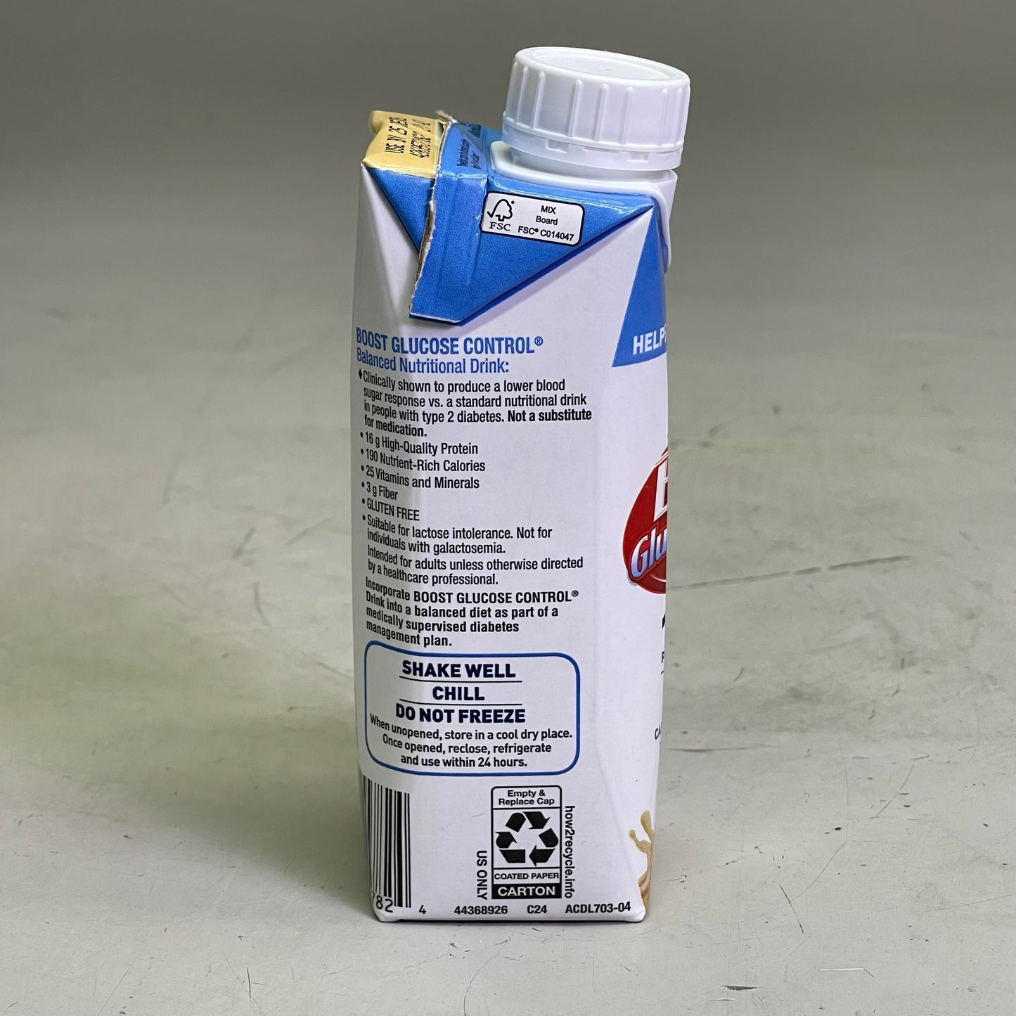 ZA@ NESTLE (24 Pack) Boost Breeze Very Vanilla Flavor 8 fl oz BB 12/25 G