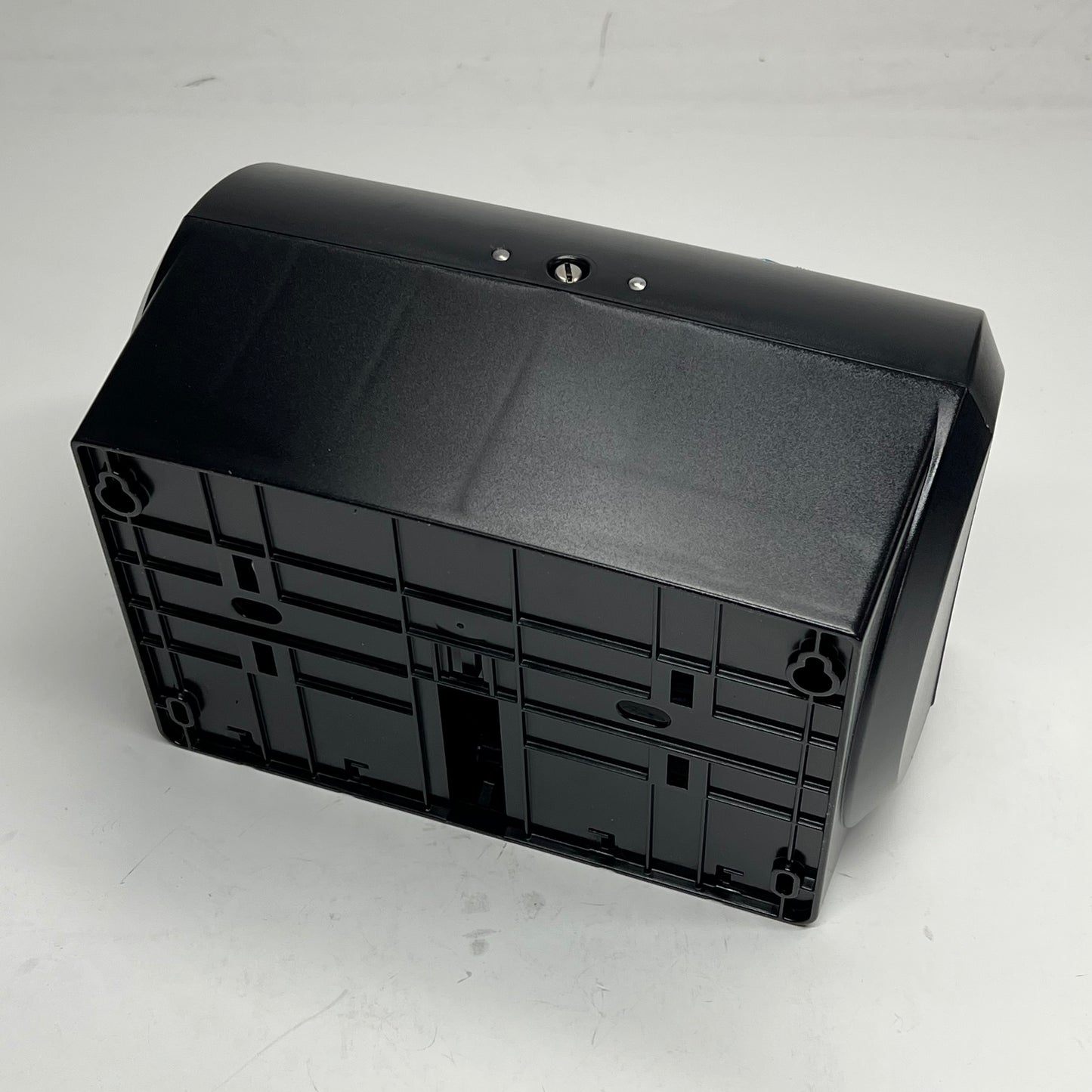 COMPACT 2 Roll Coreless High Capacity Toilet Paper Dispenser Black 56784A