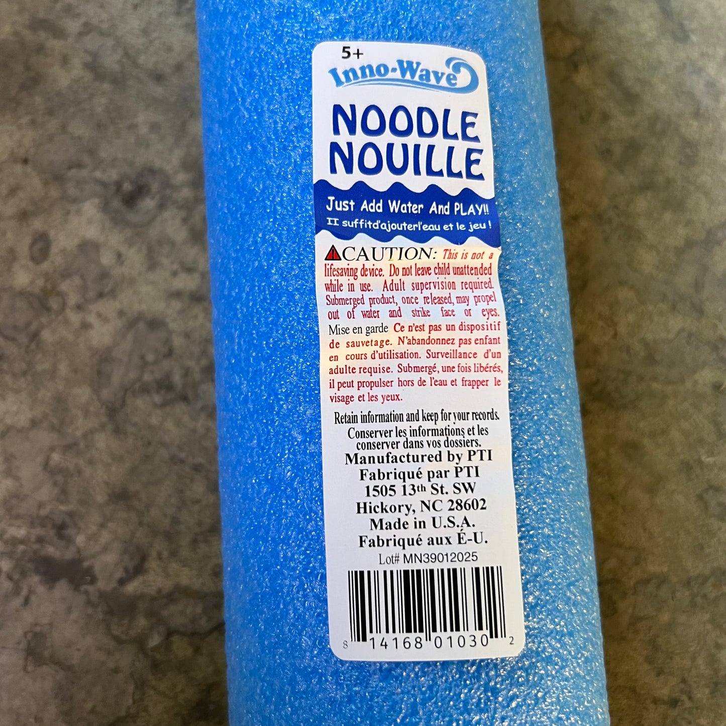 INNO-WAVE (2 PACK) Assorted Swimming Pool Noodle 54.5"L X 3.5"D Blue MN39012025