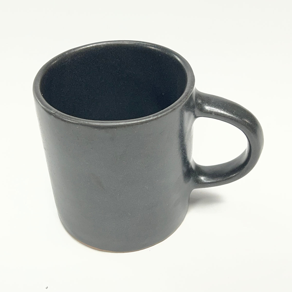 BLUE PHEASANT (SET OF 4) Marcus Mugs Stoneware Organic Silhouette 9oz Black