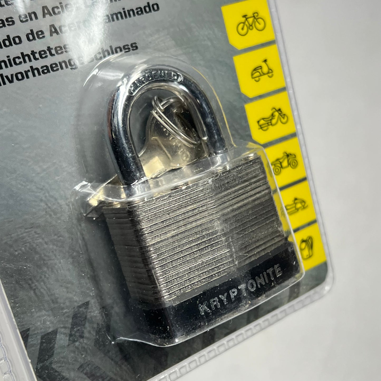 KRYPTONITE (2 PACK) Laminated Steel Padlock  1 3/4" (45MM) Chrome/Black