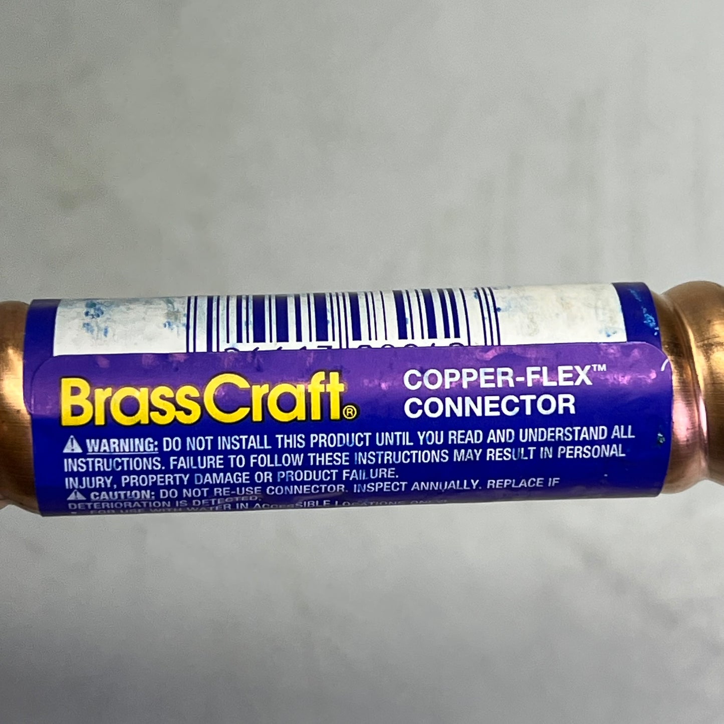 BRASS CRAFT (2 PACK) Copper Corrugated Hose 7/8" OD 3/4" FIPX3/4" Nom 18" L