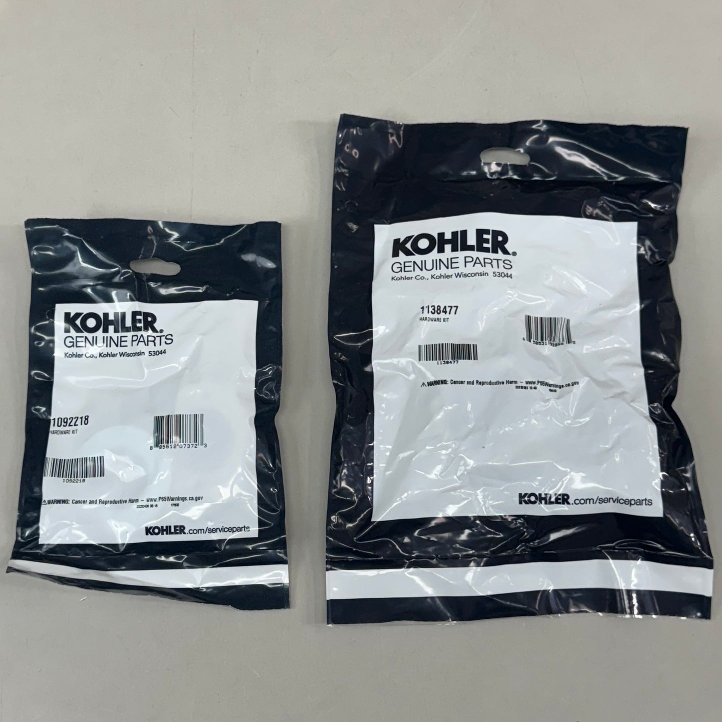 KOHLER Bathroom Sink Handle Set Vibrant Brushed Moderne Brass 77974-9-2MB