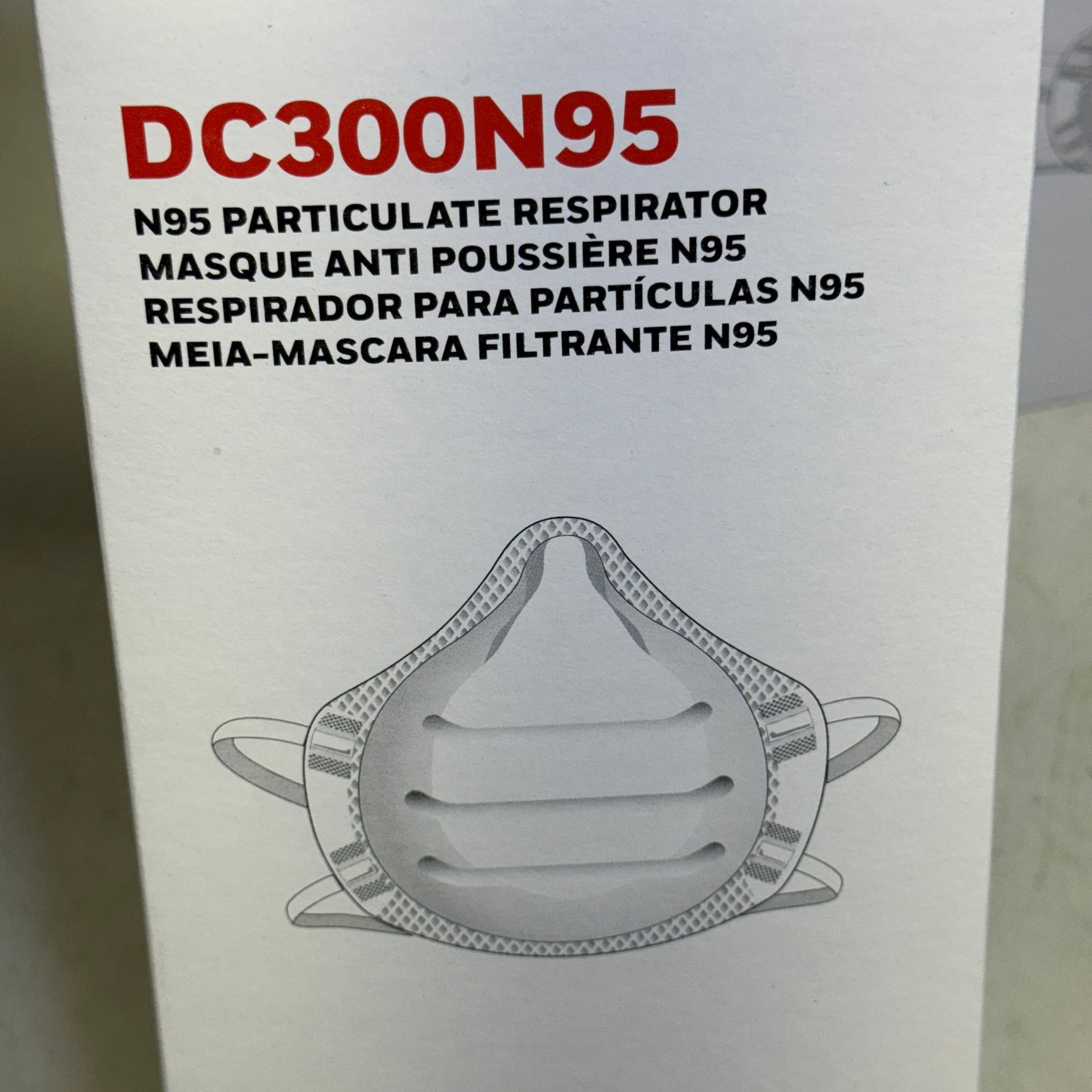 ZA@ HONEYWELL (2 BOXES, 40 Total Masks) N95 Respirator Mask NIOSH Appr. USA White DC300N95