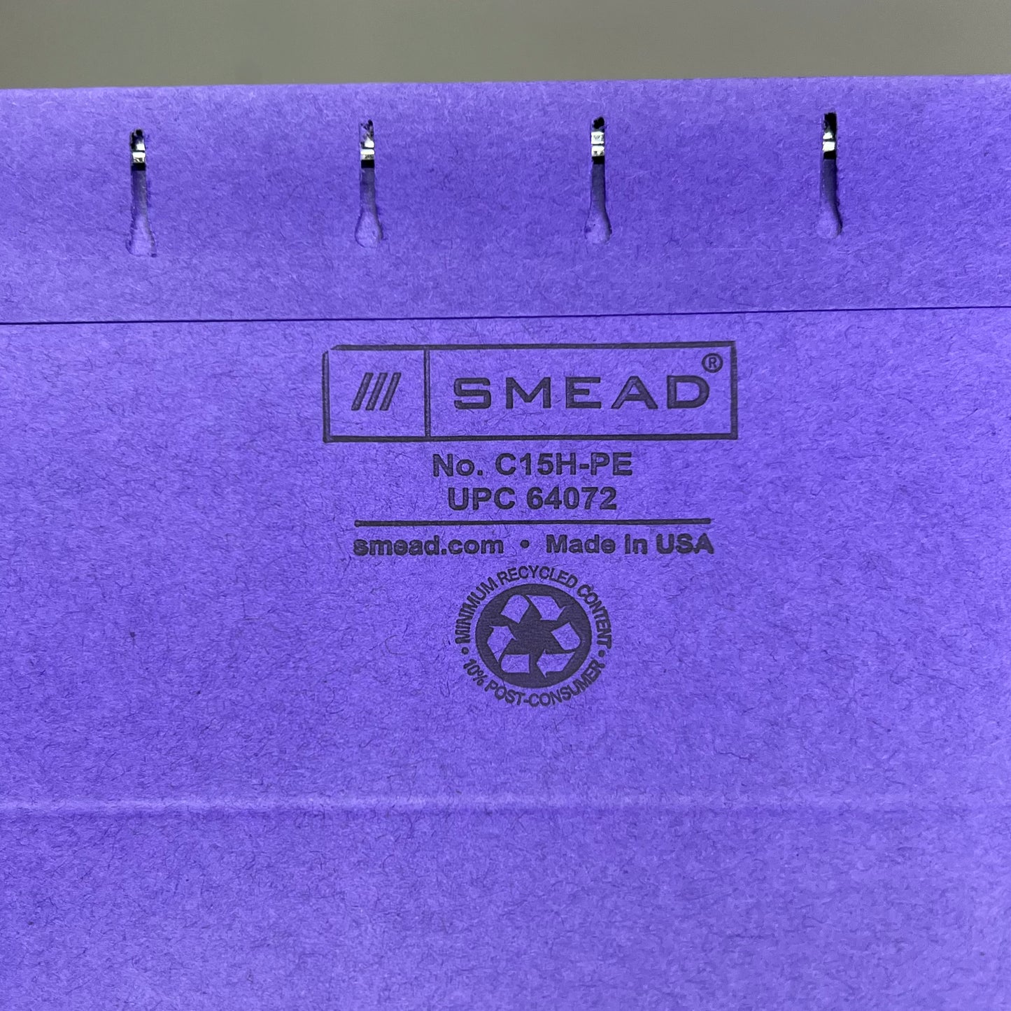 SMEAD (25 PACK) Hanging File Folders Letter Sz 1/5 Cut Tabs Purple 64072