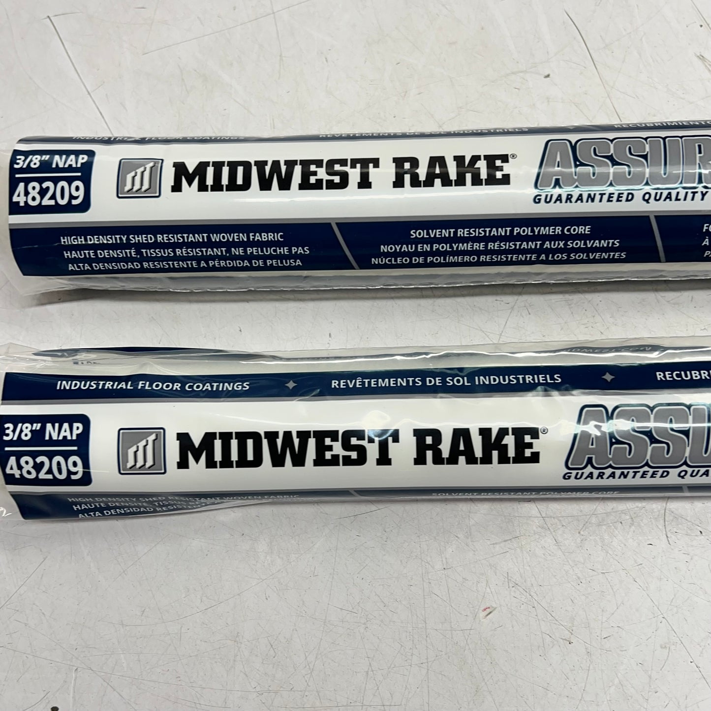 MIDWEST RAKE  (2 PACK) Woven Shed-resistant Roller Cover 18" 3/8" Nap 48209