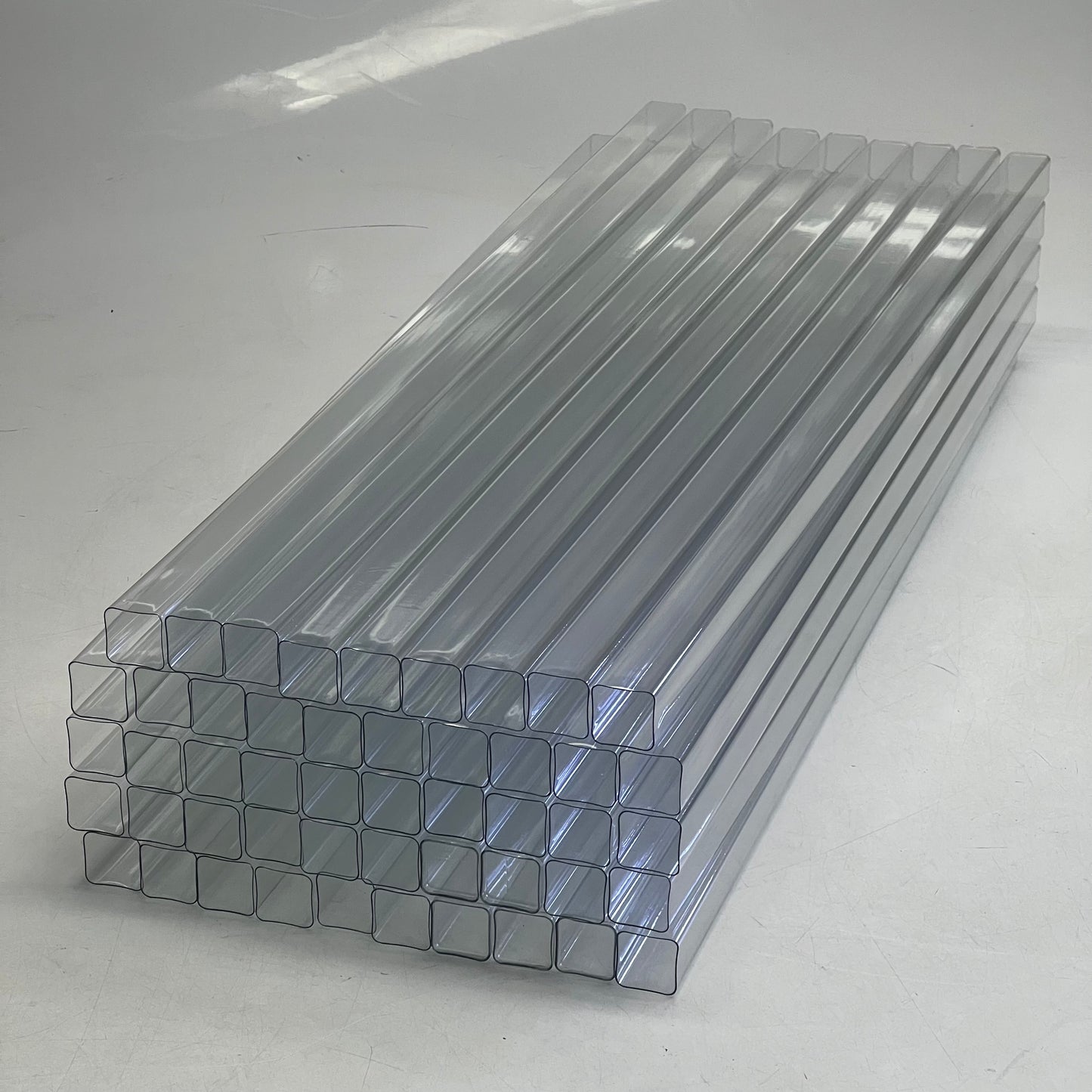 VISIPAK (49 Pack) Permaseal 1.375” x 31" Clear Rect Tube FDA 318566