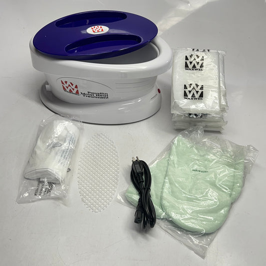 WAXWEL Paraffin Bath Set W/ Extra Wax  18"x12"x13" Tank - 125 - 134°F White
