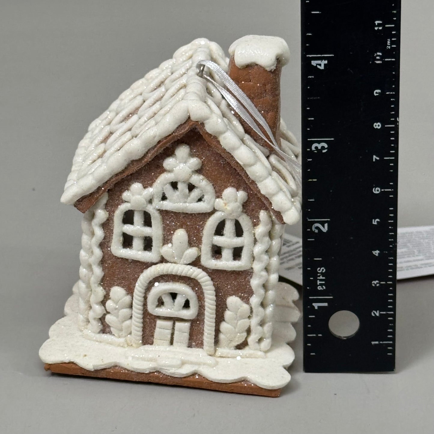 RAZ IMPORT (12 PACK) Assorted Lighted Gingerbread House Ornaments 4.25" 4416149