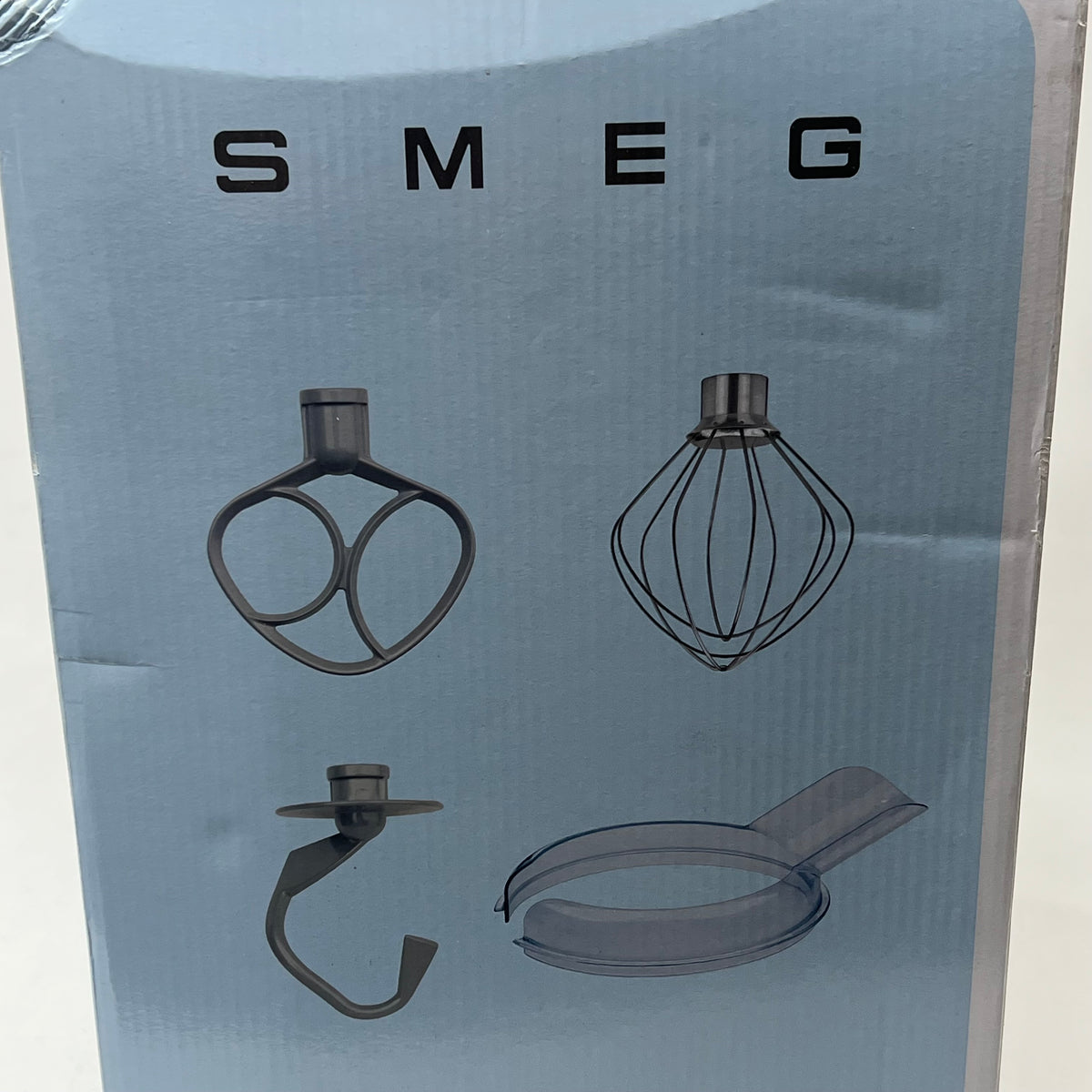 SMEG Kitchen Stand Mixer Full Color 50's Style 600w Glossy Silver SMF03PBEU