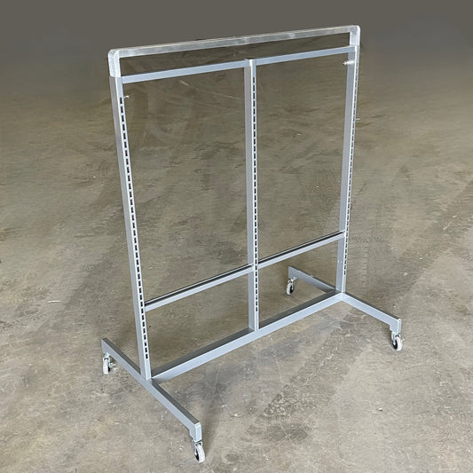 ARTITALIA GROUP Rolling Stainless Double Sided Store Display Stock Rack 48"W WF2565 (New)