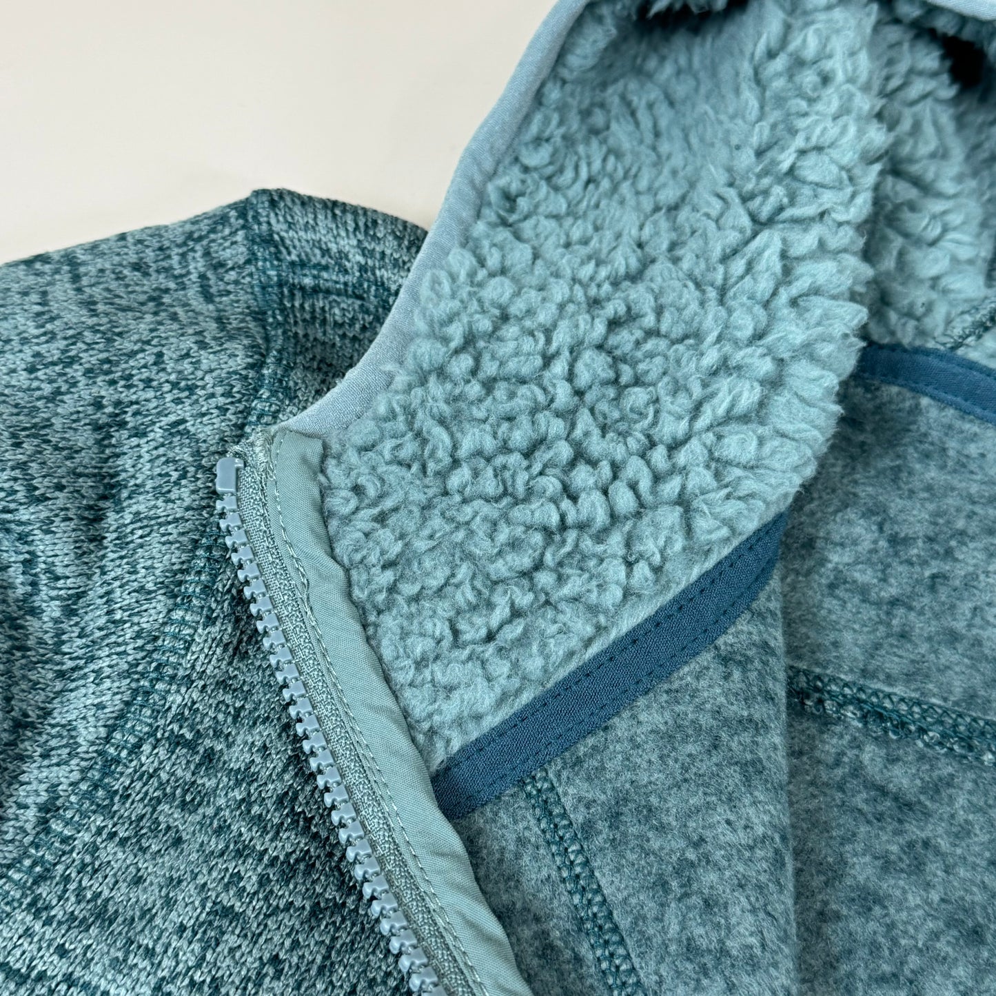 COLUMBIA Sweater Weather Fleece Full Zip Jacket Men's Sz S Heather Teal