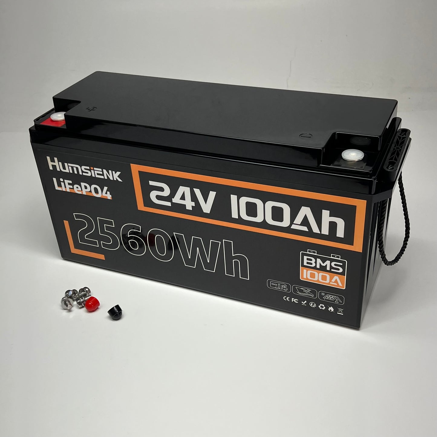 HUMSIENK Lifepo4 Battery Marine Trolling Motor 24V 100Ah 6000 Cycles 24V100AH