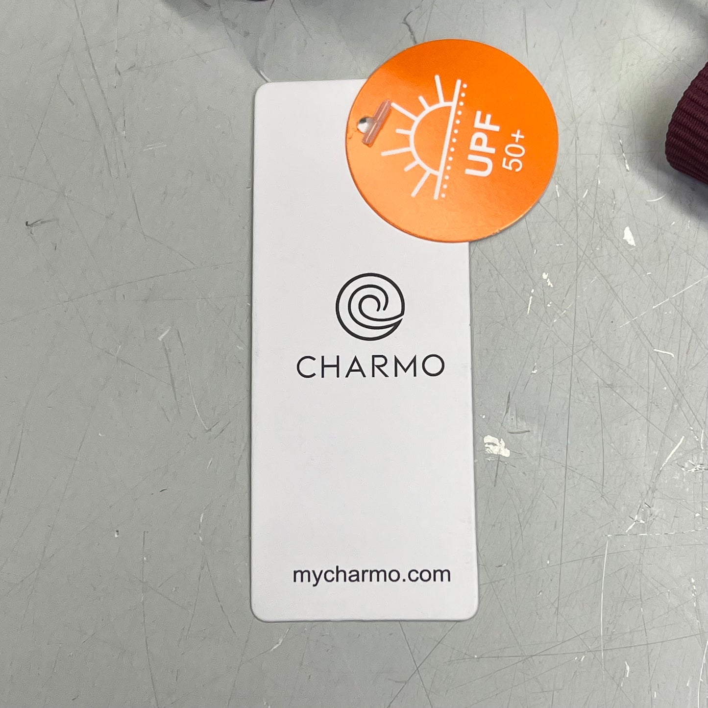 CHARMO Asymmetrical Retro Ribbed Moderate Cut One Piece Swimwear Wmn Sz M Wine