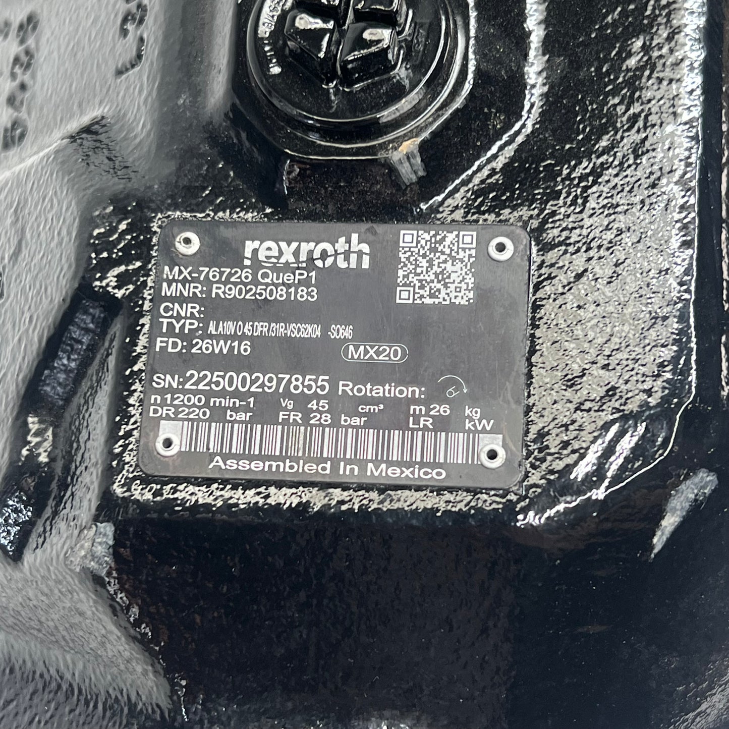 BOSCH Rexroth Hydraulic Axial Piston Variable Pump Heavy Machinery R902508183