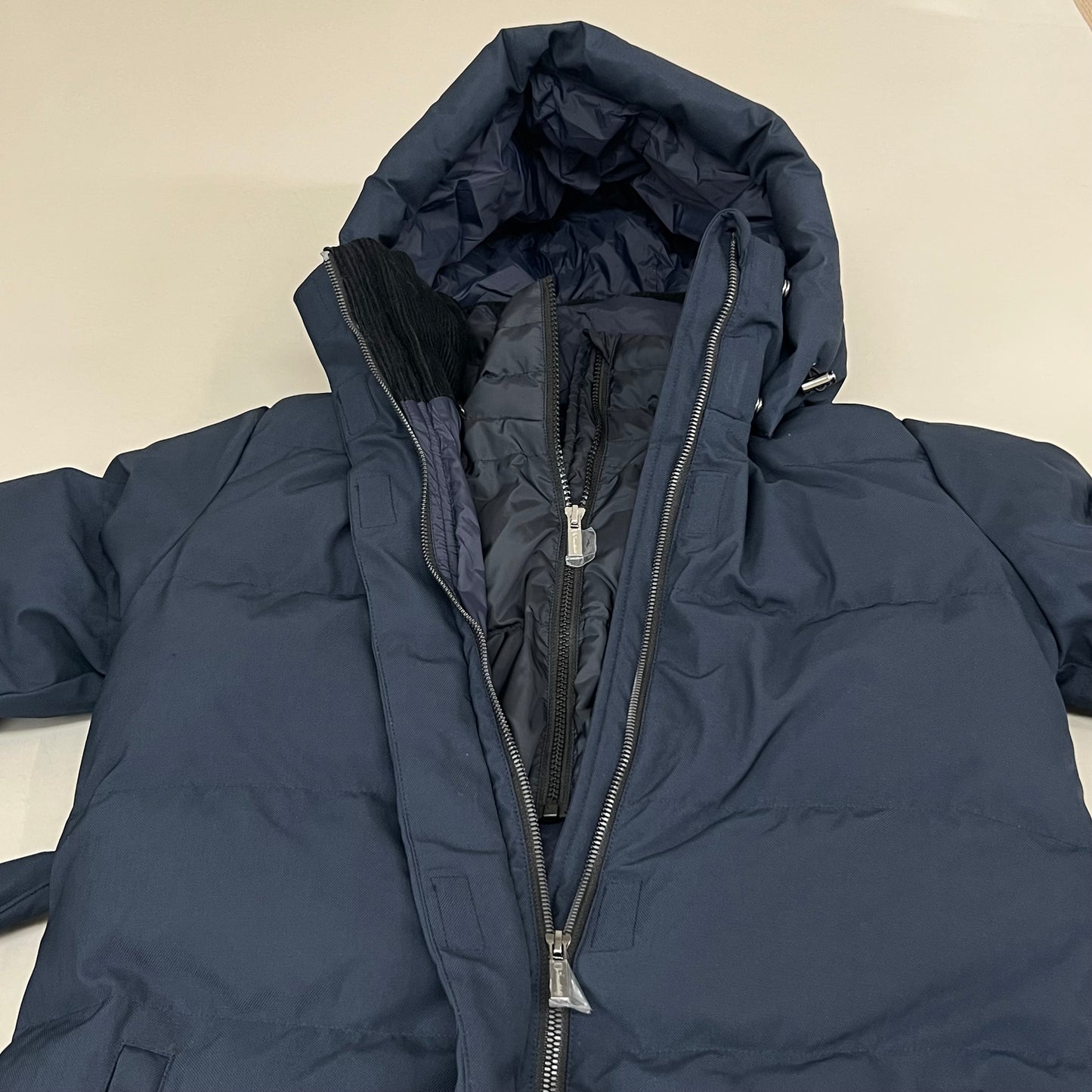 SAMSHIELD Michaela Equestrian Winter Rain Coat Rain Jacket Women's Sz S Navy Blue