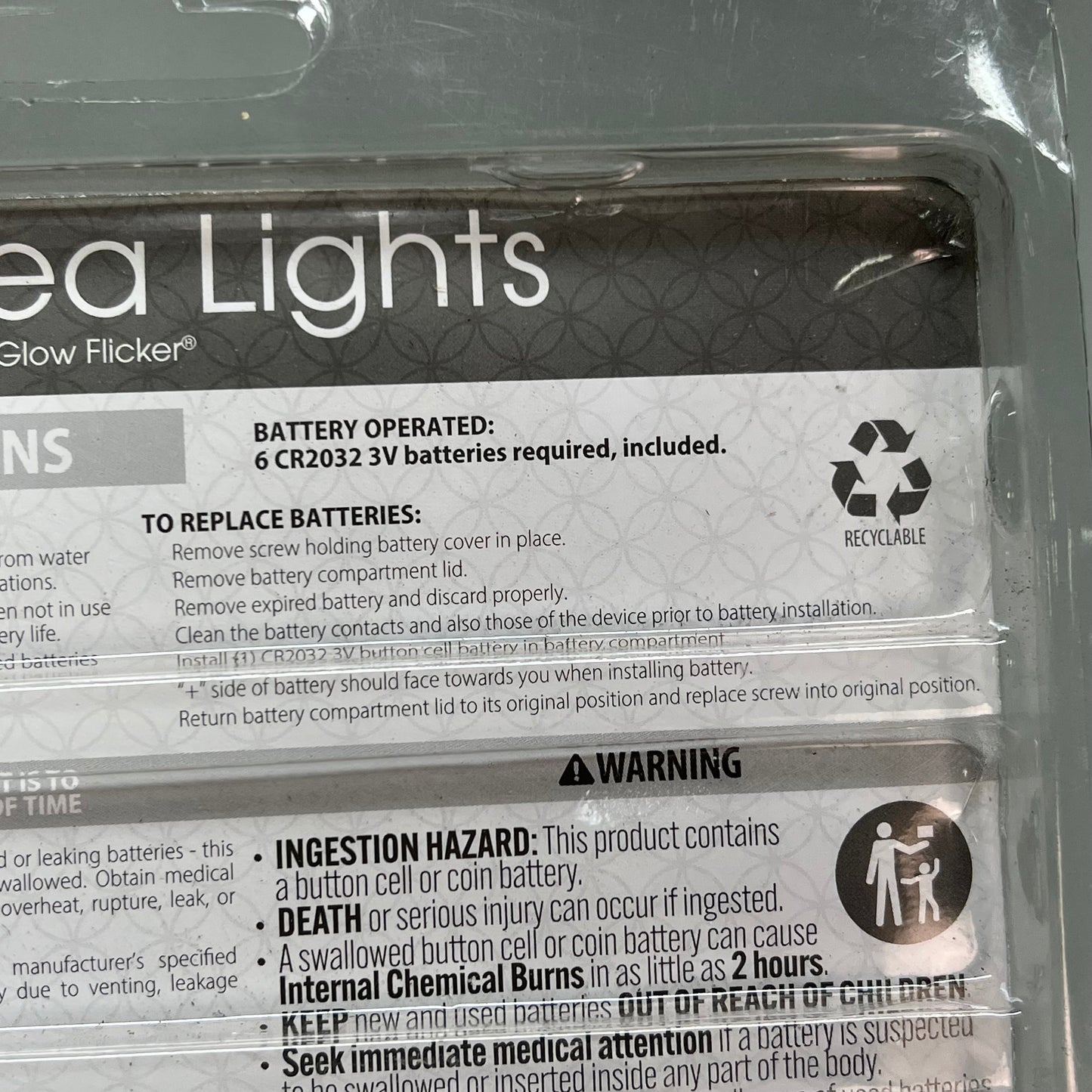 EVERLASTING GLOW (4 PACK, 6 LIGHTS EACH) LED Tea Lights Soft Glow Flicker 23097
