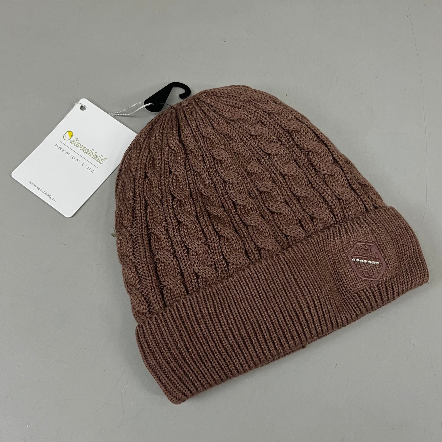 SAMSHIELD Mira Equestrian Winter Beanie Hat Women's Sz One Size Fits All Chestnut