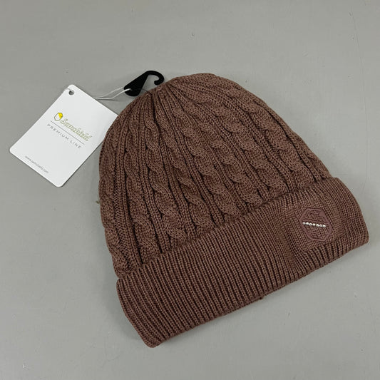 SAMSHIELD Mira Equestrian Winter Beanie Hat Women's Sz One Size Fits All Chestnut